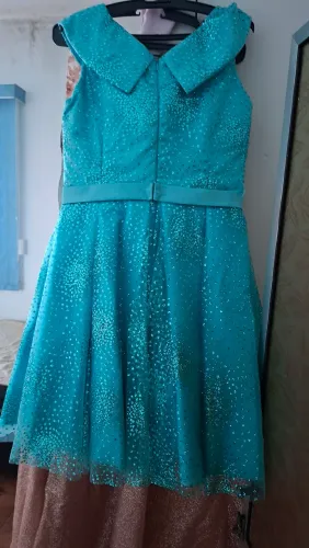 Vestido de 15 anos rosa e azul