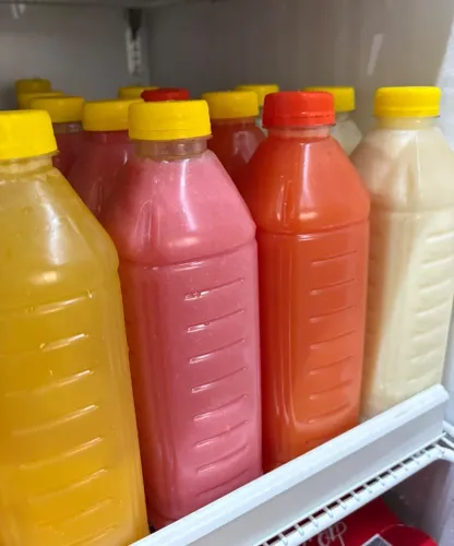 Suco natural por encomenda