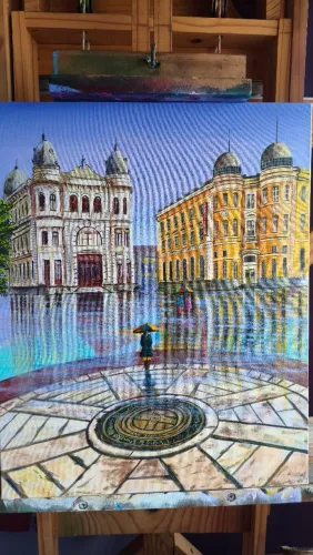 Tela pintada Recife antigo 