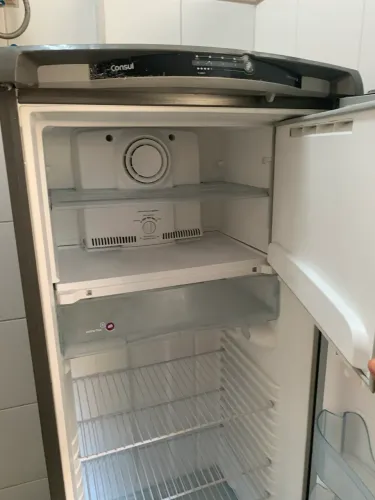Geladeira Refrigerador Consul Inox 1 Porta Frost Free