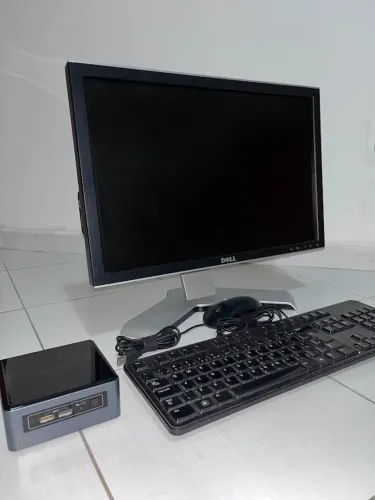 Kit Mini PC Intel Celeron J3455 + Monitor Dell 2009WT + Mouse e Teclado