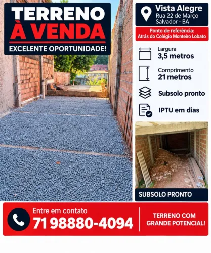 Terreno em Vista Alegre