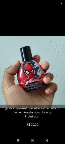 Colônia infantil do homem aranha 70Ml