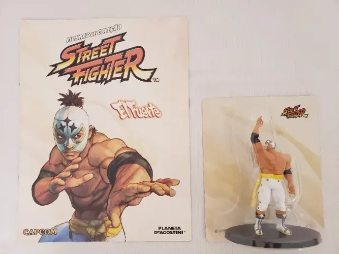 Personagem EL FUERTE coleção Street Fighter Deagostini - Lacrado + Fascículo