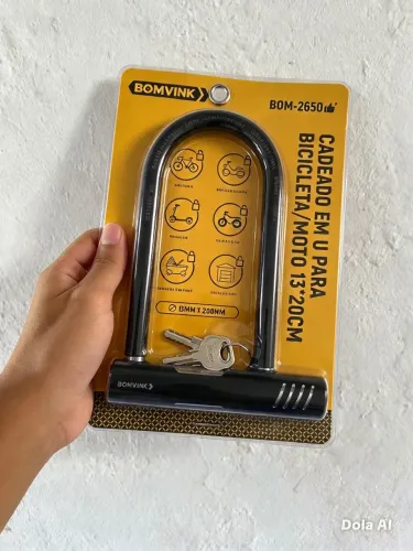 Cadeado U Bicicleta | Moto Bomvink Pronta Entrega