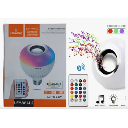 Lâmpada Bluetooth musical led
