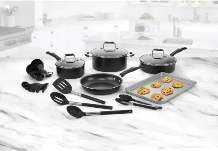 Conjunto Cuisinart Panelas Chef Antiaderente Preto 22 Peças