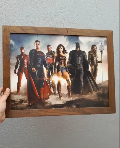 Quadro Super-heróis Liga da Justiça 