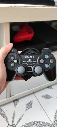 Controle Original PS2 Dualshock 2 Bem Conservado Funcionando!