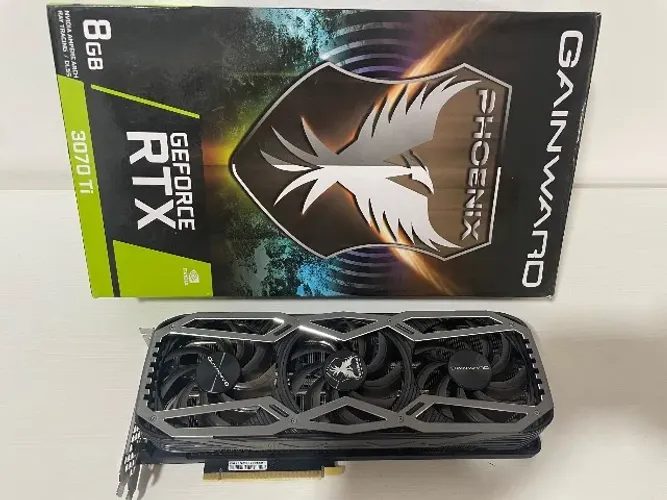 RTX 3070 TI Gainward Novinha, sem detalhes. Completa com NF