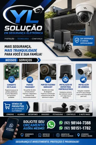 MANUTENÇÃO/ CONSERTO DE PORTÃO ELÉTRICO| INSTALAÇÃO DE CÂMARA| SEGURANÇA ELETRÔNICA 