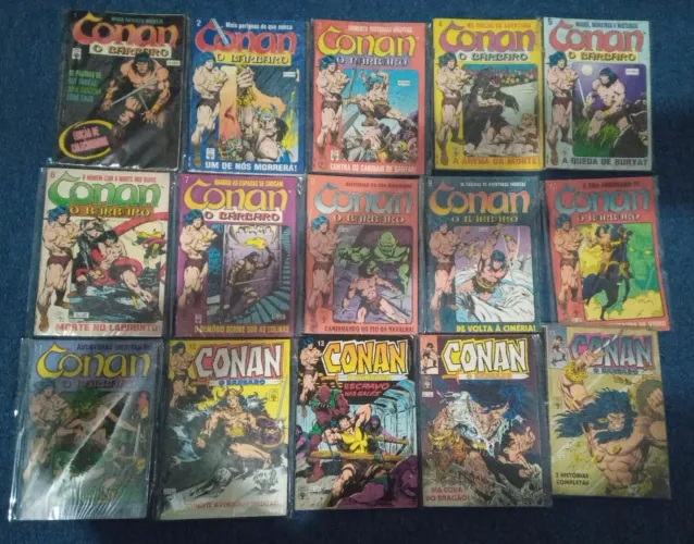 CONAN O BÁRBARO ED. ABRIL 1-59 COLEÇÃO COMPLETA RARÍSSIMA ANTIGUIDADE CLASSICAS, RELÍQUIA