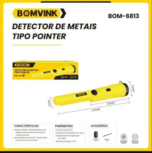 Detector de metal bomvink 6813