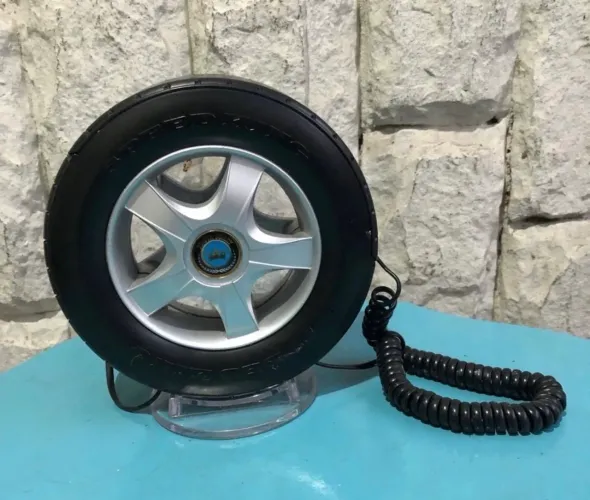 TELEFONE FIXO RODA DE CARRO SPEED KING VINTAGE