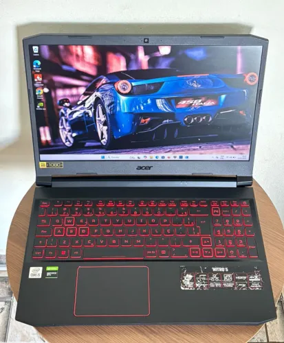 Notebook Acer Nitro 5 gamer - i5 de 10 geração - 16gb de ram - SSD de 512gb - GTX1650
