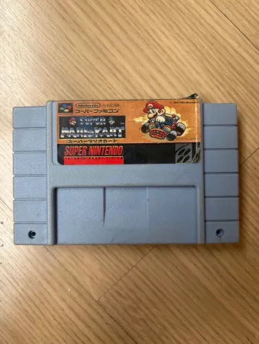 Jogo super mario kart japonês super nintendo