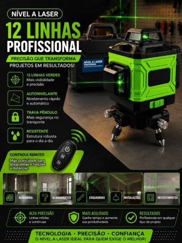 Nível a Laser 12 linhas