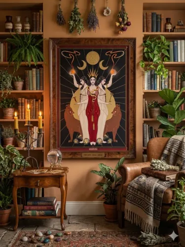 Quadro em madeira Hecate 