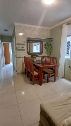 mesa jantar, 6 cadeiras, madeira e vidro
