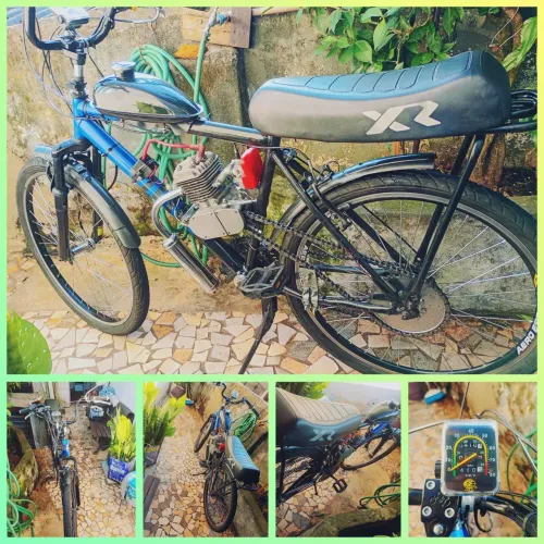 Bike motorizada motor zerado tudo funcionando até velocimetro