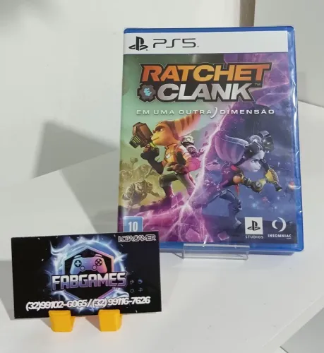 Jogo PS5 RATCHET CLANK novo, lacrado. Aqui na LOJA FABGAMES