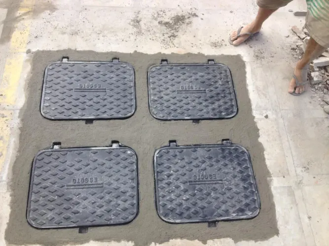 Tampa para esgoto de ferro fundido