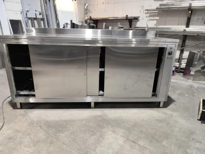 Balcão Refrigerado em Aço Inox 1500x650x900 2 Portas Linha Comercial