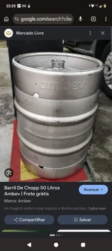Barril de chopp 50 litros AmBev 
