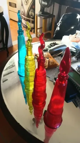 Garrafas de Vidro Coloridas