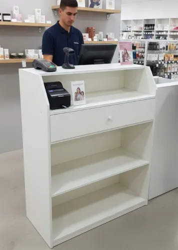 Líquida do balcão para atendimento em mdf