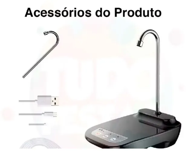 Bomba Elétrica Universal C/ Base Bebedouro Para Galão Garrafão de Água