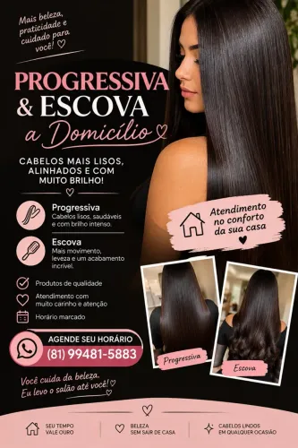 Cabelo impecável e unhas perfeitas!