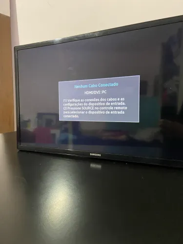TV Samsung 28? LED HD Funcionando + Cabo de Energia
