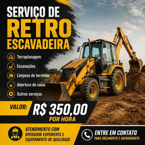 SERVIÇO DE RETROESCAVADEIRA