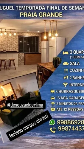 Casa temporada praia grande
