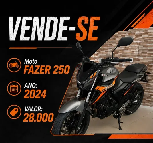 Fazer 250 2024 - Baixa KM e Excelente Estado