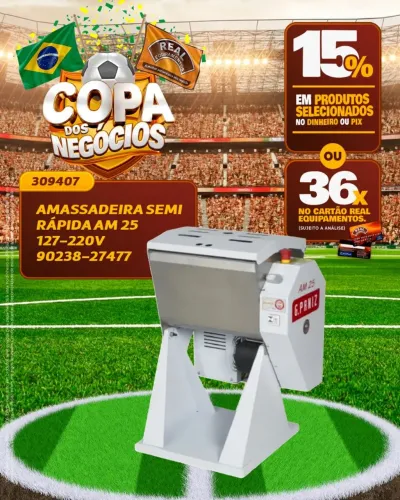Amasseira semi rápida AM25 127-220v
