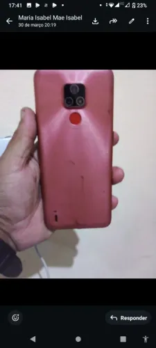 Vendo um celular em bom estado moto e 7 