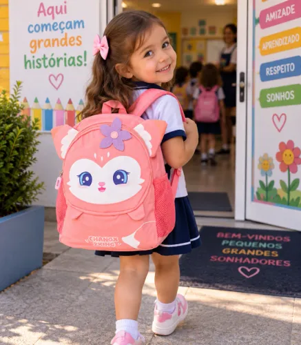 Mochila Infantil Gatinha