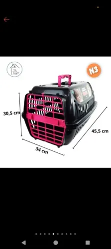 Caixa transporte pet nova