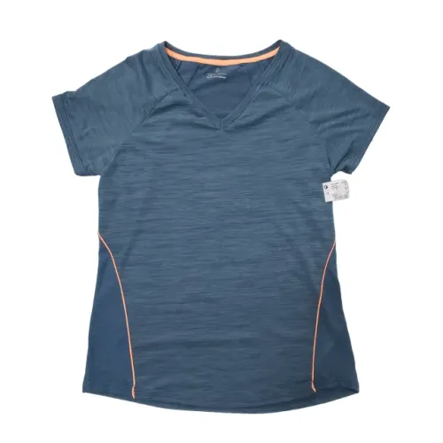 Camiseta Get Over Esportiva Feminina Azul Tamanho P