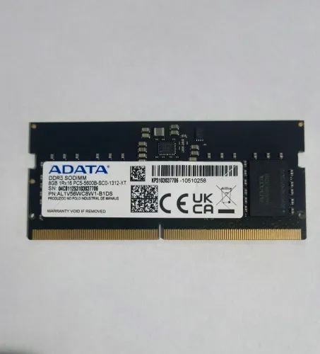 Memória para notebook Adata ddr5 8GB 5600MHz