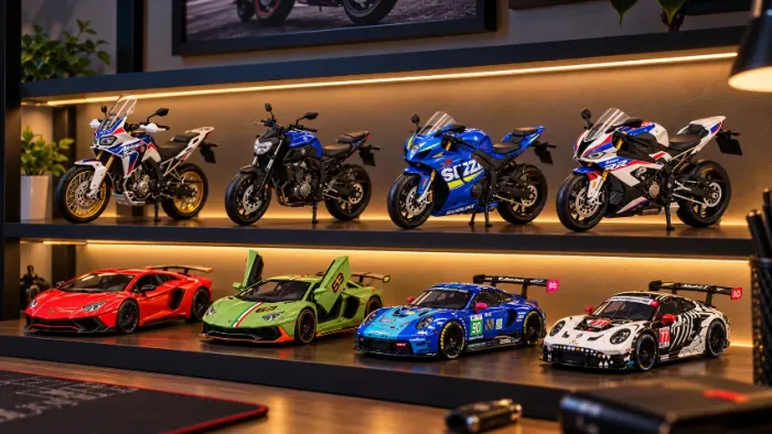 Lambo Porsche Carro Miniatura Moto Mt 07 Gsx 1000R Bmw Honda