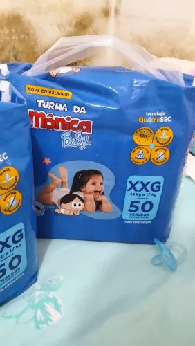 Fralda Descartável Turma da Monica-TAM XXG 