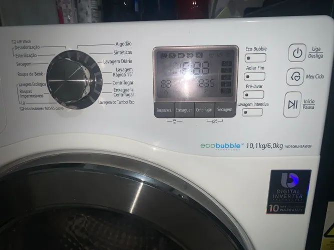 Lava e seca Samsung