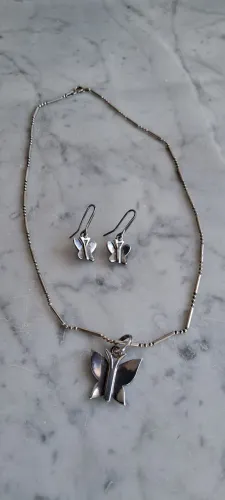Conjunto de prata 950 do design Edmilson Menezes