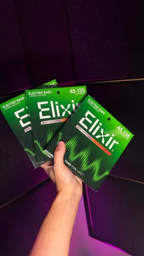 Encordoamento Elixir contrabaixo 5 cordas 045/135