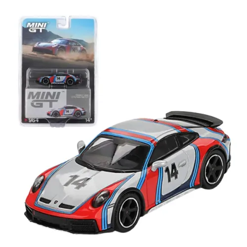 Mini GT 964 - Porsche 911 Dakar Ice Grey Metallic "Rally 1974"