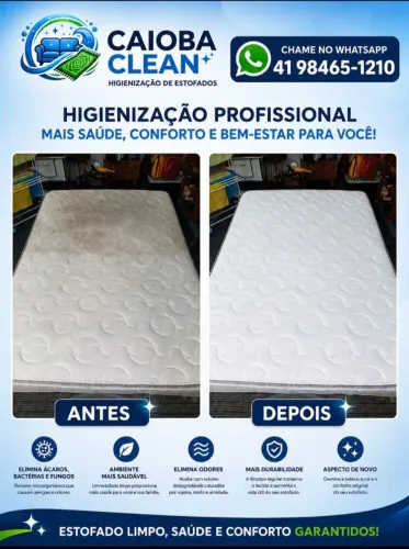 Higenização de sofá,colchão,carro