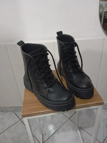 Bota coturno preta tam 37